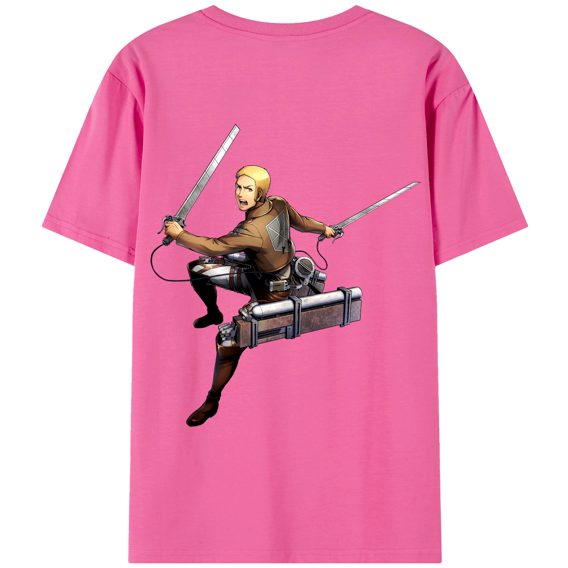 （画像用） 進撃の巨人 ライナー・ブラウン Attack on Titan Reiner Braun レディース半袖Tシャツ(バックプリント)